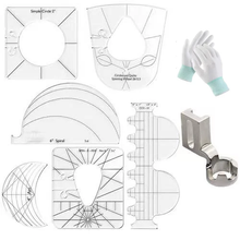 Carregar imagem no visualizador da galeria, Kit de Réguas de Bordado Quilting (6 Modelos)