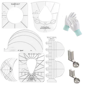 Kit de Réguas de Bordado Quilting (6 Modelos)