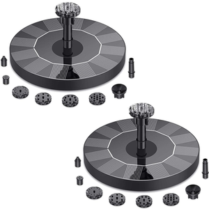 Fonte Solar para Jardim com 6 Bicos Dispersores - 2 unidades