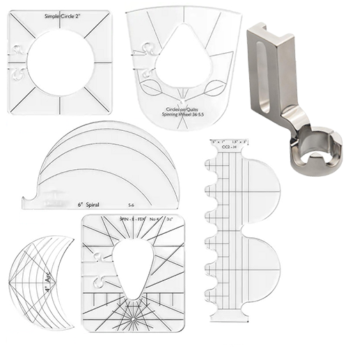 Kit de Réguas de Bordado Quilting (6 Modelos)