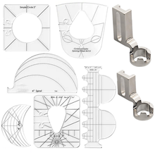 Carregar imagem no visualizador da galeria, Kit de Réguas de Bordado Quilting (6 Modelos)