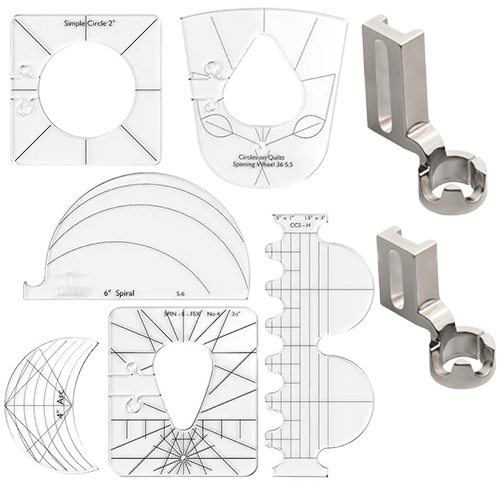 Kit de Réguas de Bordado Quilting (6 Modelos)